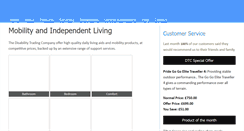 Desktop Screenshot of disabilitytradingcompany.co.uk